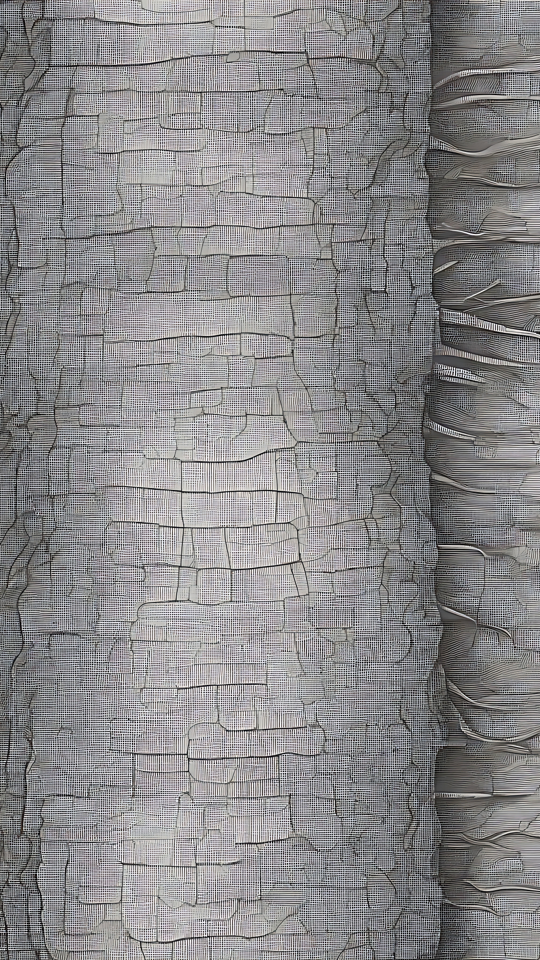 Cracked Bark Texture: A Study in Organic Simplicity Cracked bark texture in grayscale showcasing intricate natural details