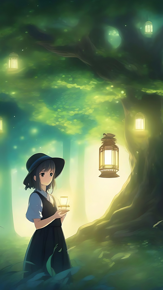 神奇的燈火森林:動畫魔法 這部動畫描繪了一片神奇的森林,