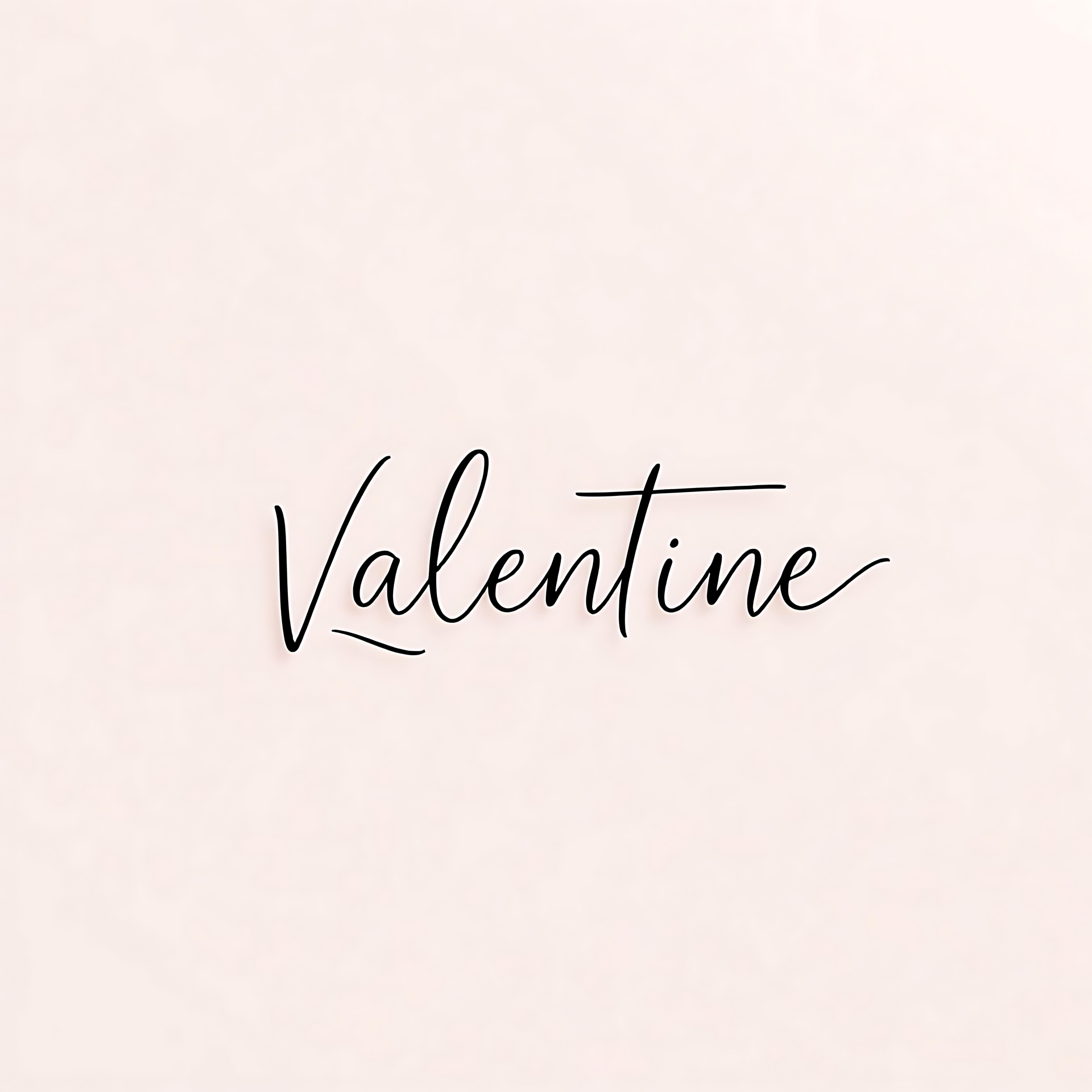 Juhli ystävänpäivää elegantilla minimalismilla Minimalistinen ystävänpäivän taustakuva, jossa pehmeä vaaleanpunainen tausta ja käsin kirjoitettu elegantti 'Valentine'-teksti.