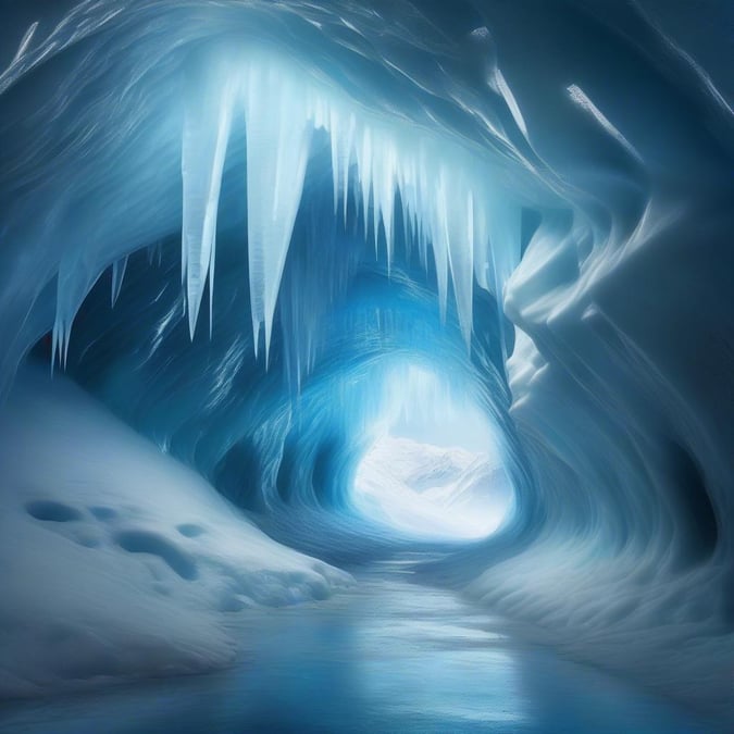 This stunning wallpaper features a breathtaking frozen landscape, perfect for desktop and mobile use.