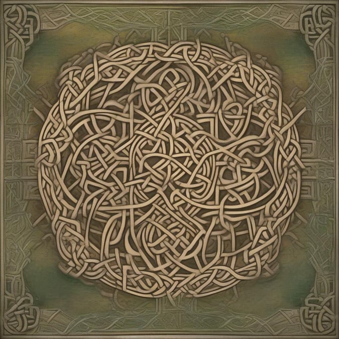 Add a touch of mystique to your desktop or mobile device with this stunning Celtic knotwork wallpaper. The intricate patterns and textures evoke a sense of ancient wisdom and spirituality, making it perfect for anyone looking to add a unique and meaningful element to their digital space.