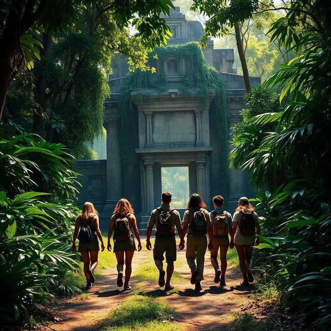 A group of adventurers embarks on an exciting journey through the jungle to find a hidden temple, with thrilling suspense and unexpected discoveries along the way.