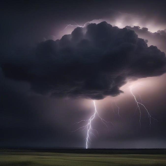 Casual, SEO-optimized competitive description: A dramatic sky with towering storm clouds illuminated by bolts of lightning. This powerful scene embodies the raw and untamed nature of our planet's atmosphere.