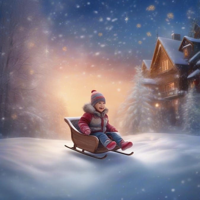 This festive winter wallpaper captures the magic of the season, perfect for desktop and mobile use.