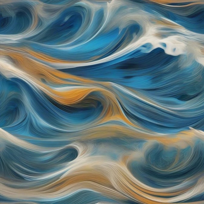 This stunning ocean wave wallpaper is perfect for anyone who loves the beach and the ocean. The wave is depicted in shades of blue and white, with a subtle gradient effect that gives it a sense of depth and movement. The wave appears to be breaking, with the crest curled over and the water foaming at the top.