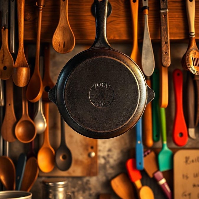 Bring the flavor of professional cooking to your home with this beautiful cast iron skillet. The perfect piece for any kitchen, from simple pancake flips to gourmet feasts.

Handcrafted in France, our black cast iron skillet is a timeless addition to any collection. Its smooth surface and even heating are perfect for stir-frying, searing meats, or making perfectly browned pancakes. Not just a tool for the kitchen, it's also a decorative element with its rustic design that adds warmth and charm to your space.