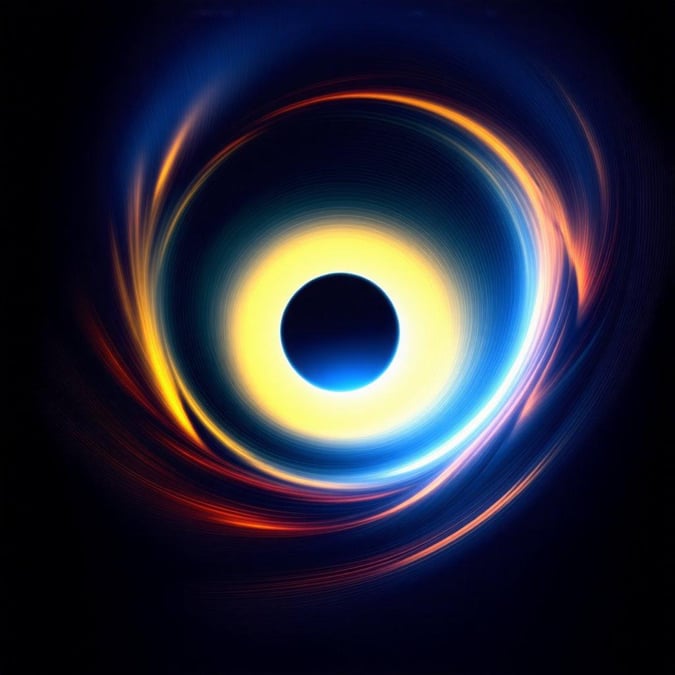 A stunning visual representation of a black hole, perfect for desktop and mobile wallpapers.