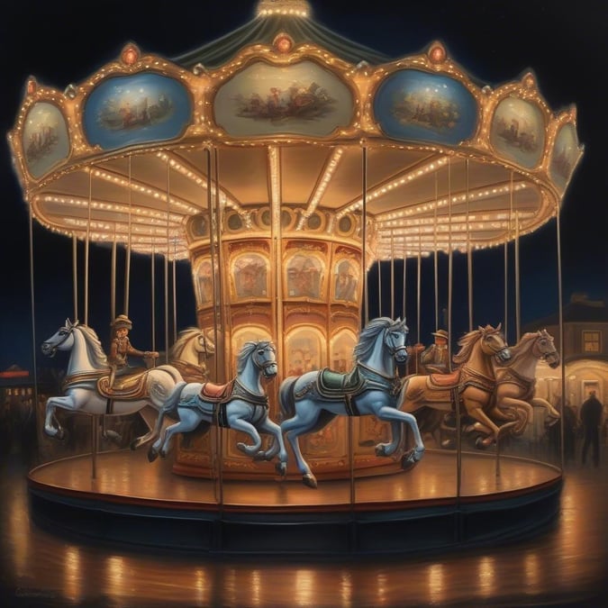 Step into the whimsical world of a classic carousel, where joyous laughter fills the air and thrilling rides await. Immerse yourself in this timeless spectacle, where each spin of the wheel brings you closer to the magic.