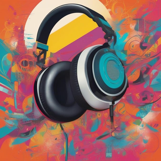 Get your groove on with this funky wallpaper, perfect for music lovers.