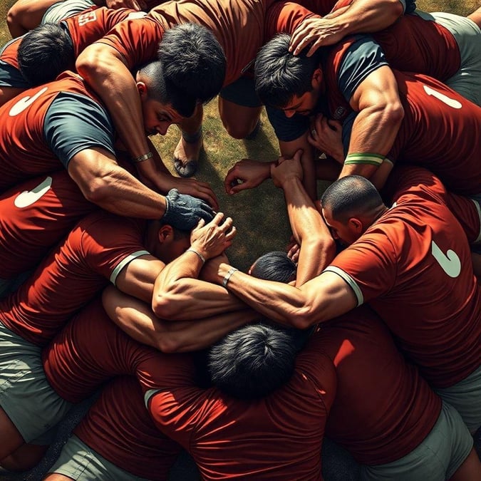 Get ready to tackle the day with this high-energy rugby wallpaper, perfect for sports enthusiasts and those who love a challenge.