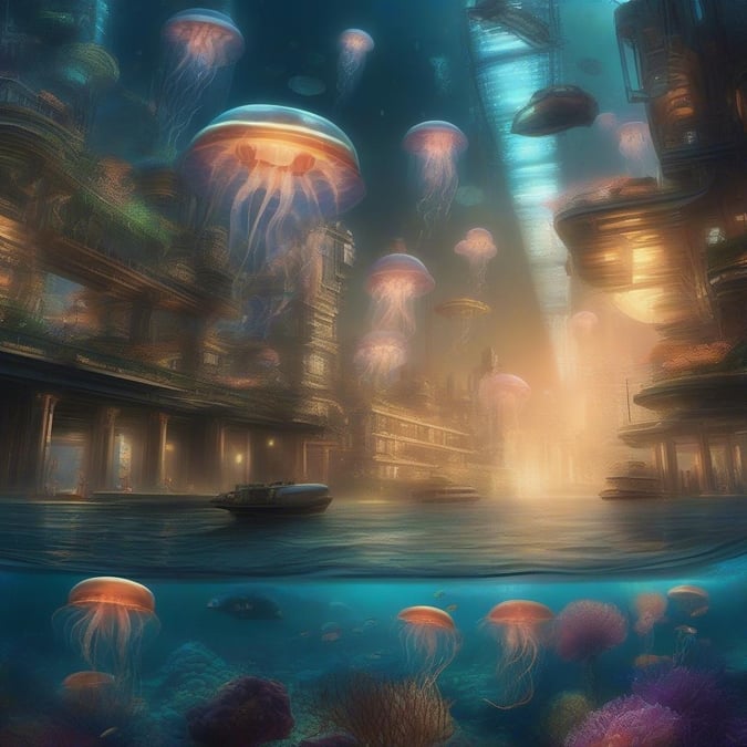 Dive into an oceanic fantasy world where ancient ruins rise from the depths to become thriving ecosystems. Navigate the sunlit underwater city, explore the hidden treasures of the deep sea, and meet the creatures that have made this submerged empire their home.