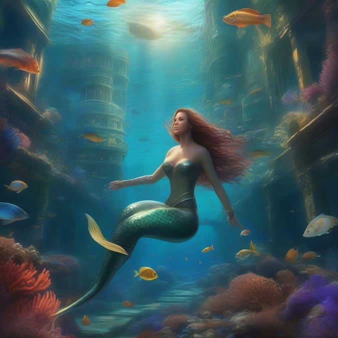 Exploring the depths of an enchanting mermaid world