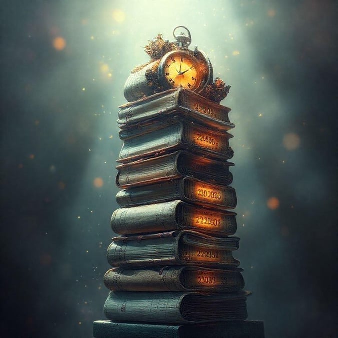 Amidst the pages of time, an old book stands tall to usher in the new year. This digital wallpaper showcases the elegance and charm of antique literature as a symbol of wisdom and knowledge that transcends generations.