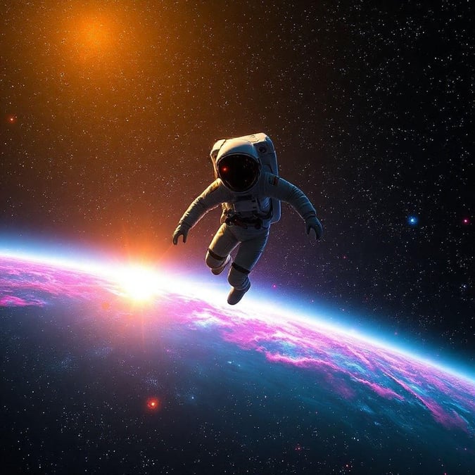 Join our astronaut on an interstellar adventure, where mankind pushes the boundaries of space exploration.