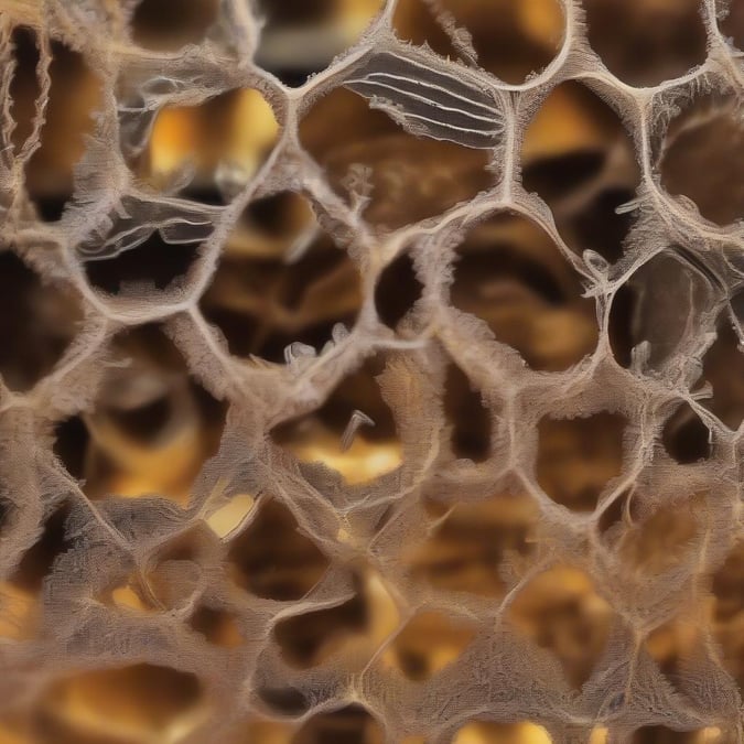 Add a touch of nature to your desktop or mobile with this beautiful beehive texture wallpaper.