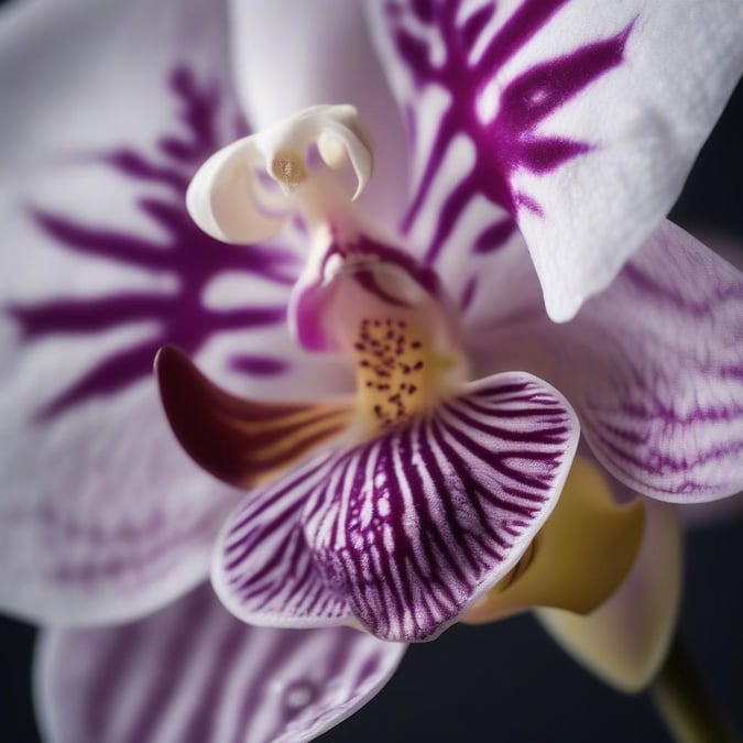 This stunning orchid wallpaper is perfect for anyone who loves flowers. The image features a close-up of an orchid, showcasing its intricate details and vibrant colors. The background is a soft, muted color that allows the orchid to be the focal point. This wallpaper is sure to add a touch of elegance and sophistication to any device.