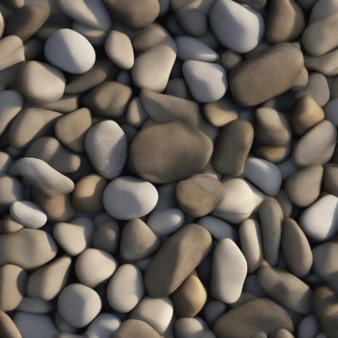 Add a touch of nature to your space with this beautiful river rock wallpaper. The natural colors and textures of the rocks create a calming and serene atmosphere, perfect for any room.