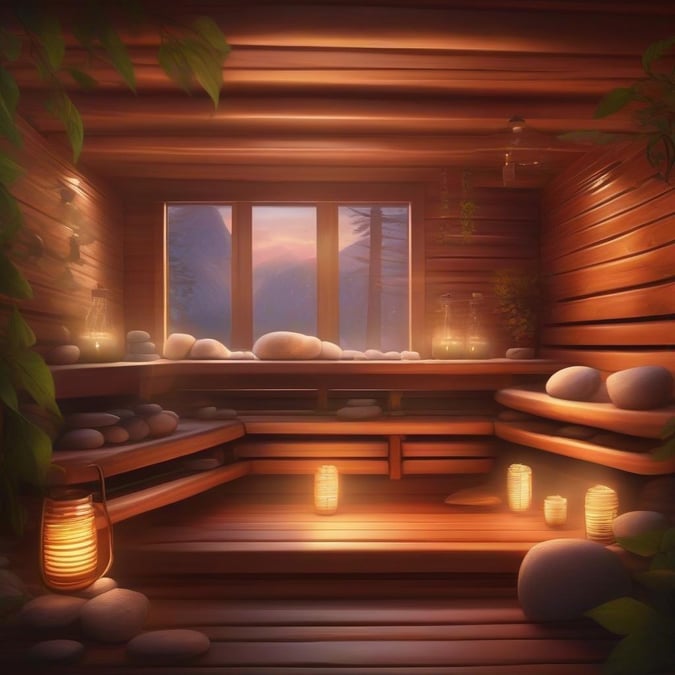 A luxurious wooden cabin nestled in a serene forest, with a cozy window seat for reading or watching the world go by. The perfect escape from daily life.