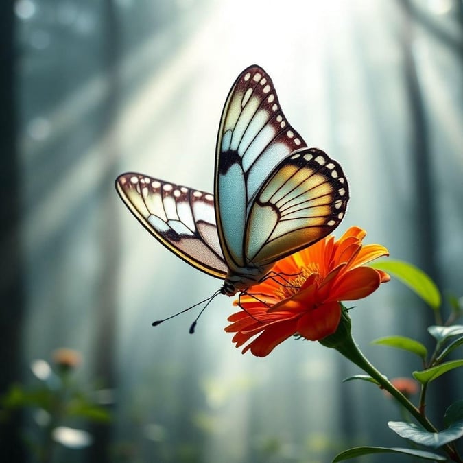 This beautiful wallpaper features a stunning butterfly perched on a vibrant flower, perfect for adding a touch of nature to your desktop or mobile device.