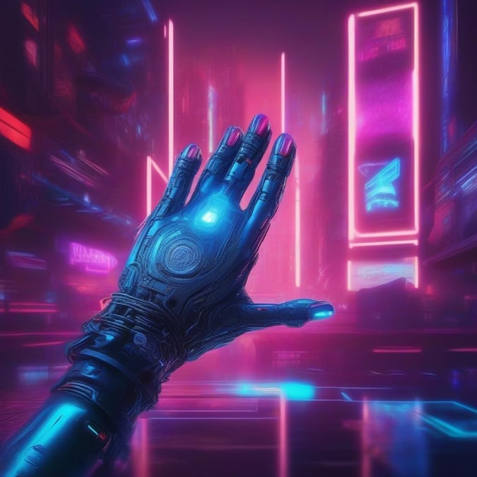 Slip into the neon-lit world of cyberpunk, where advanced technology blurs the line between man and machine.