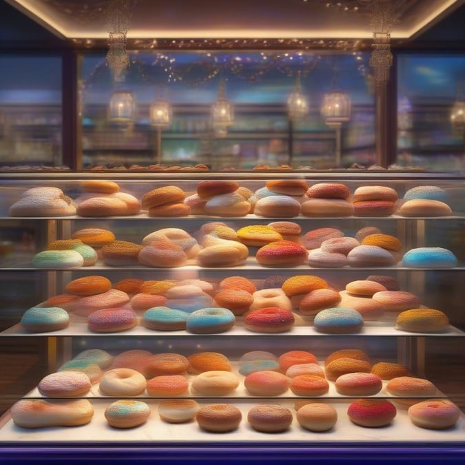 Celebrate the Festival of Lights with this delightful wallpaper featuring a colorful assortment of doughnuts that are sure to bring joy and sweetness to any desktop or mobile screen.