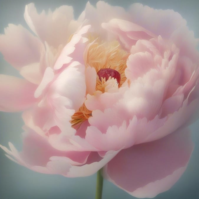 This beautiful pink peony wallpaper is perfect for adding a touch of elegance to your desktop or mobile device. The soft, pastel colors and delicate petals of the peony flower create a calming and serene atmosphere, making it ideal for use as a background or lock screen.