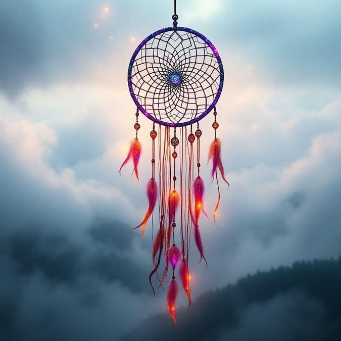 Immerse yourself in the mystical world of fantasy with this captivating dreamcatcher wallpaper.