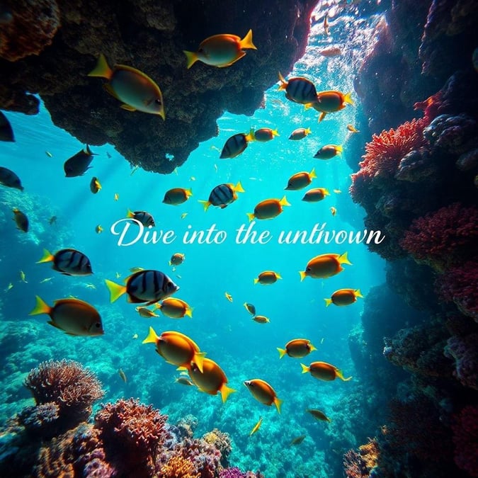 Explore the depths of the ocean with this stunning wallpaper featuring a school of fish swimming in the coral reef. The vibrant colors and intricate details of the coral and fish will transport you to an underwater world.