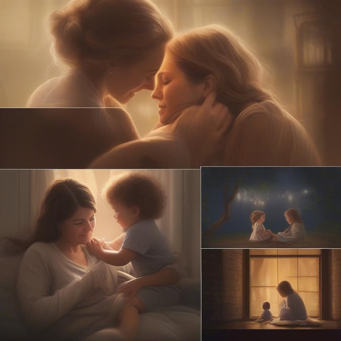 Celebrate the love and bond between a mother and her child with this beautiful wallpaper.