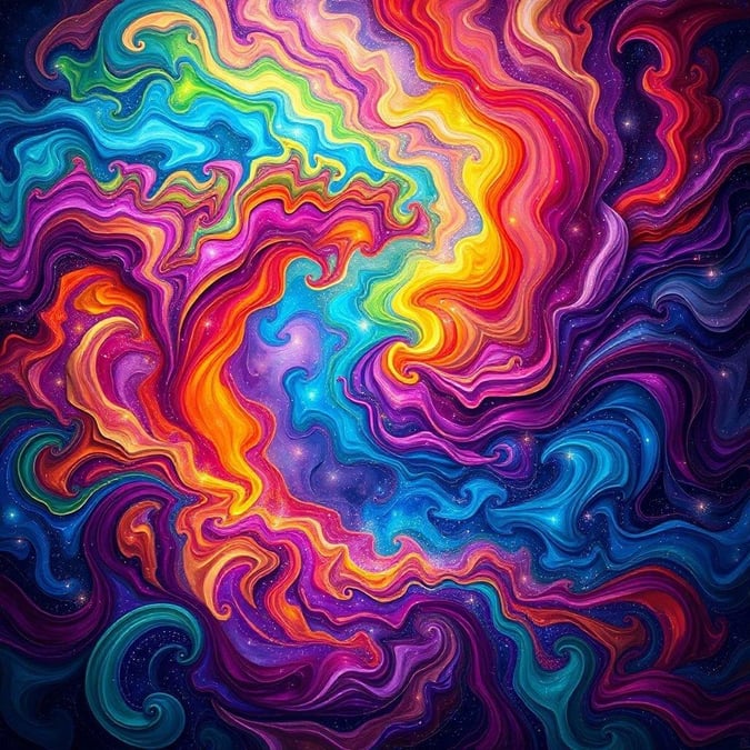 This stunning wallpaper features a mesmerizing swirl of colors that will transport you to a world of energy and movement. Perfect for desktop or mobile use, this image is sure to add a touch of excitement to any device.