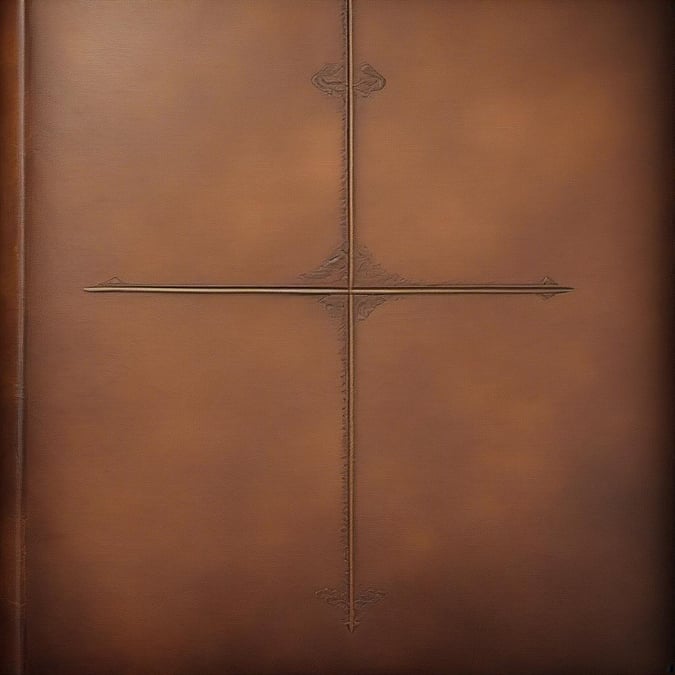 Add a touch of elegance to your device with this leather cross wallpaper.