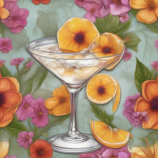 Savor the taste of a summer vacation with this refreshing tropical martini. Handcrafted with fresh fruit and creamy cocktails, this drink is the perfect treat for any occasion.