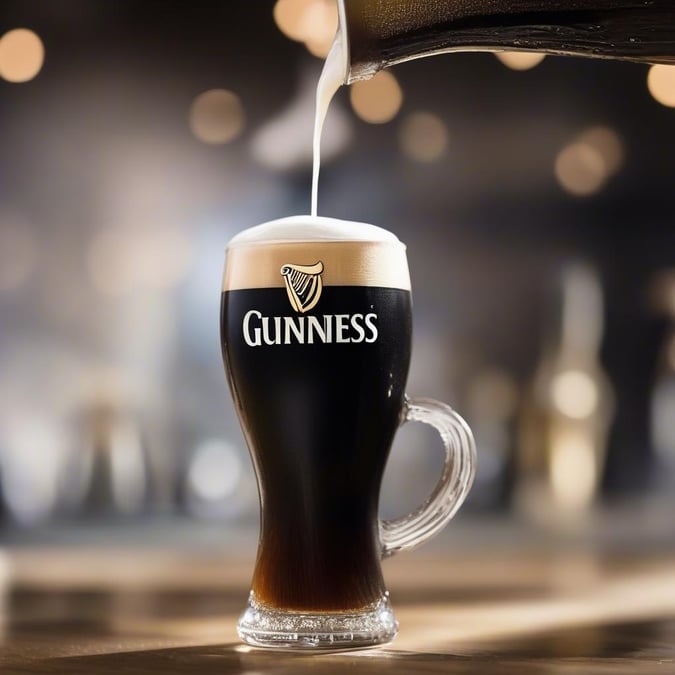 This refreshing draught of Guinness beer is the perfect way to enjoy a pint on this St. Patrick's Day!