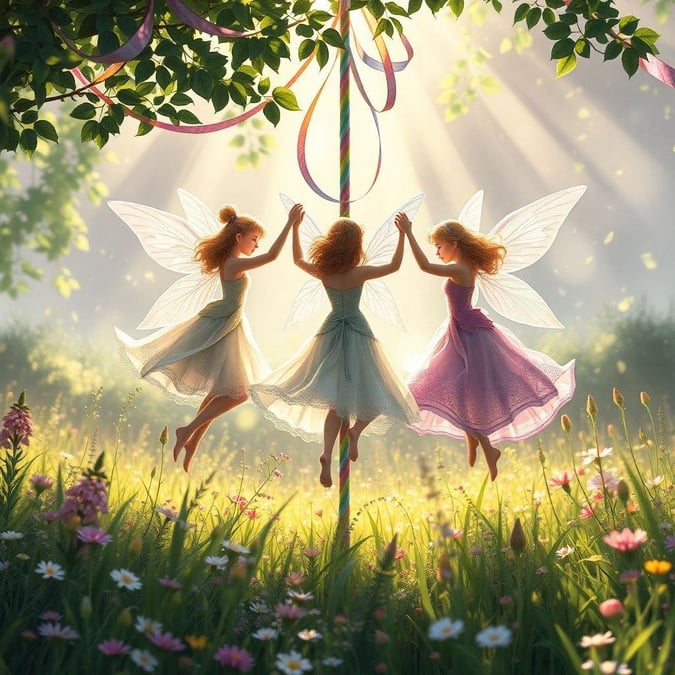 Step into a world of wonder with these delightful fairy friends, where magic and friendship come together in a whimsical dance.