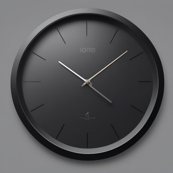 A modern minimalist desk clock, perfect for the classroom or home office. The black base provides a sleek contrast to the gold hands and logo.