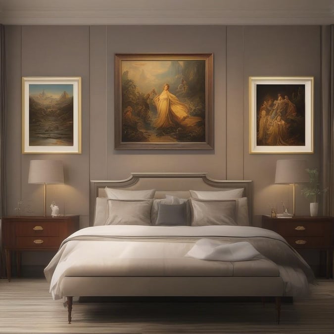 Elevate your space with this stunning luxury bedroom wallpaper, perfect for adding a touch of elegance to your home.