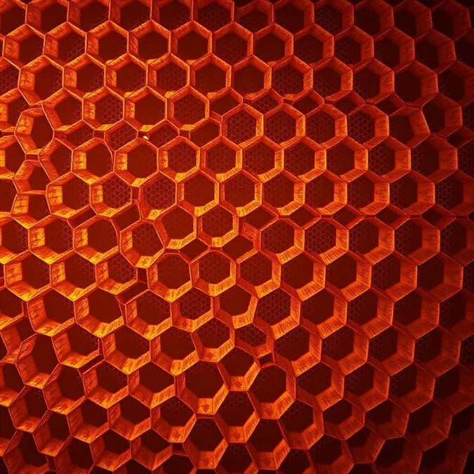 Add a touch of nature to your desktop with this beautiful honeycomb wallpaper.