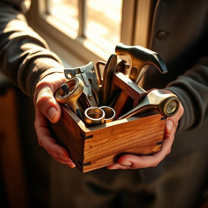 A Father’s Day celebration with a variety of tools in hand, ready to help out on any project.