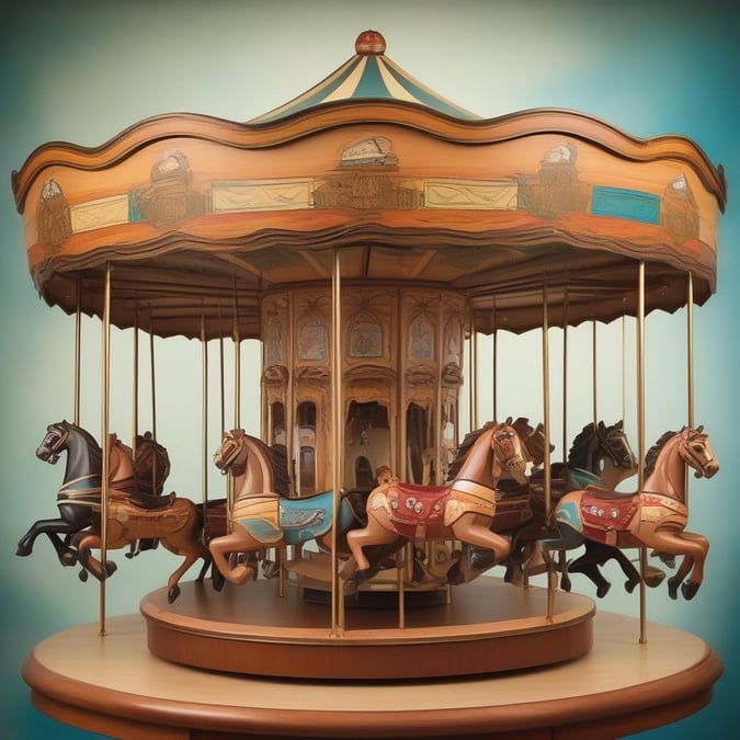 Add a touch of nostalgia to your desktop or mobile with this vintage carousel wallpaper. The intricate details and classic design evoke a sense of wonder and magic, perfect for anyone who loves the charm of yesteryear.