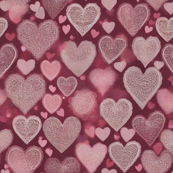 A vibrant wallpaper featuring an array of pink hearts, perfect for adding a touch of love to your screensaver on Valentine's Day.