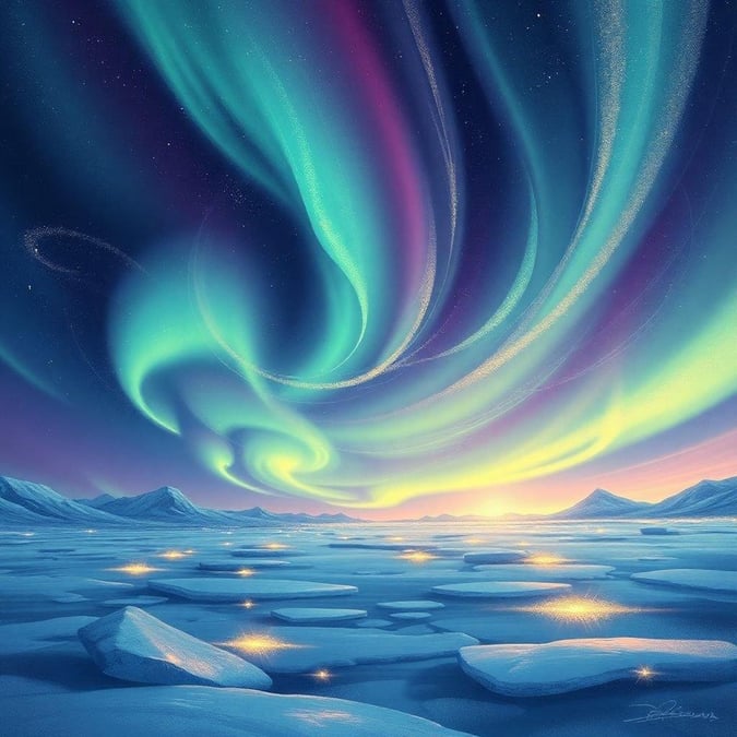 Experience the breathtaking beauty of the Aurora Borealis in the Arctic, where the night sky comes alive with vibrant colors and patterns.