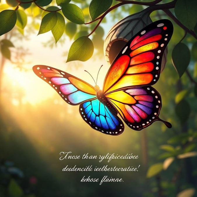 This beautiful butterfly wallpaper features a stunning quote that will inspire and uplift you. The vibrant colors and delicate design make it perfect for desktop and mobile use.