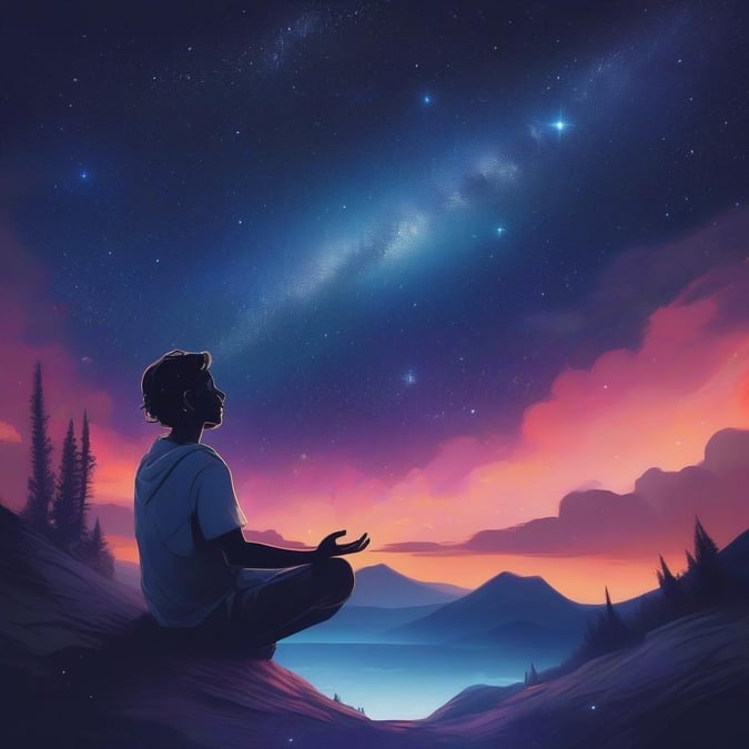 Find your inner peace with this stunning sunset meditation wallpaper, perfect for desktop and mobile use.