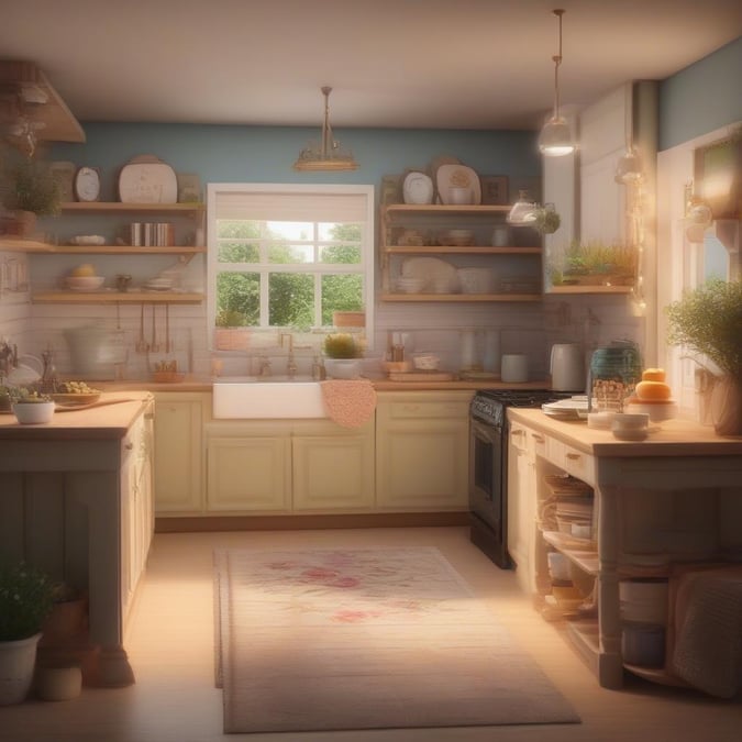 Welcome to this cozy kitchen, perfect for Mother's Day! Enjoy a space that inspires creativity and love, just like the motherly care it symbolizes.