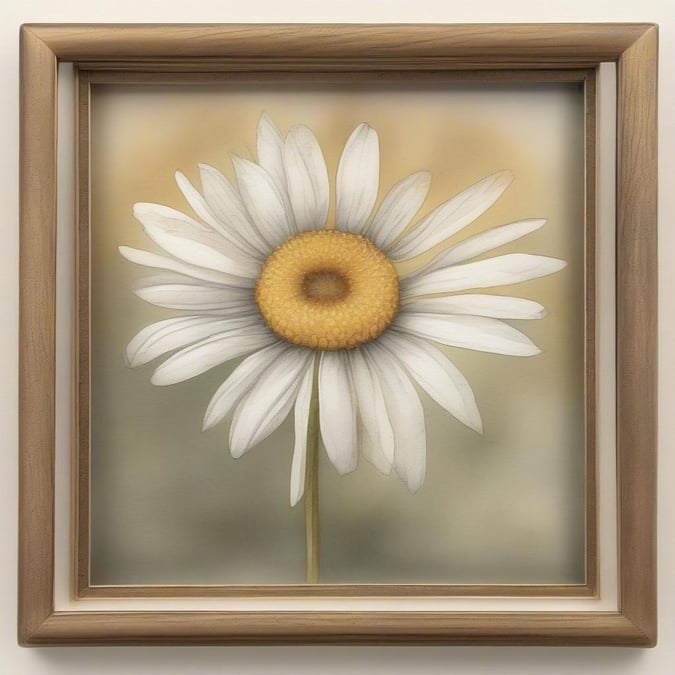 A delightful single daisy blooming in vibrant sunlight, showcasing the simple beauty of nature.