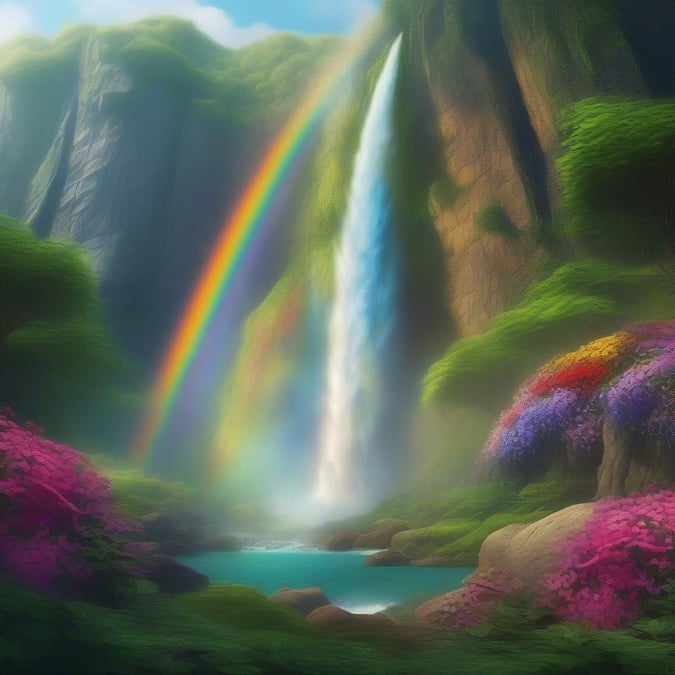 Experience the magic of St. Patrick's Day with this stunning wallpaper featuring a vibrant rainbow over a serene waterfall. The perfect blend of natural beauty and festive spirit, it's sure to brighten up any desktop or mobile screen.