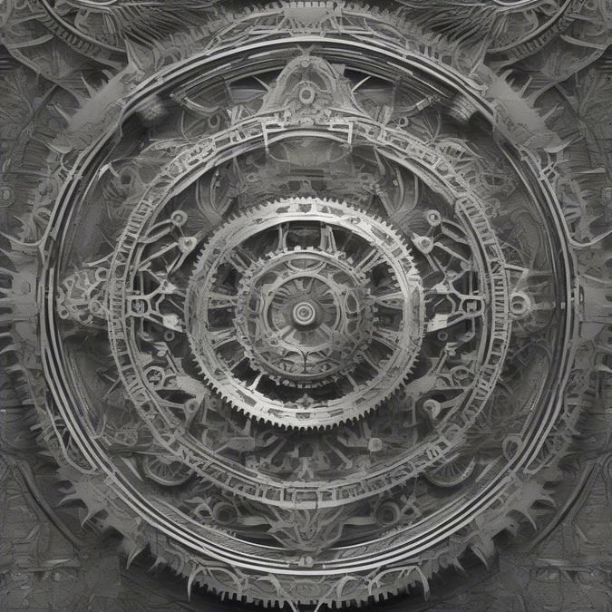 Intricate gears and mechanisms suggest the complex dance of celestial bodies. This wallpaper is perfect for those who appreciate a mix of science, artistry, and the wonders of the universe.