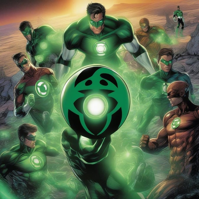 Meet the legendary comic book heroes of the Green Lantern Corps, who wield the power of will to defend against evil forces. Each member is a unique blend of human and alien heritage with distinctive powers that span the spectrum of the galaxy.