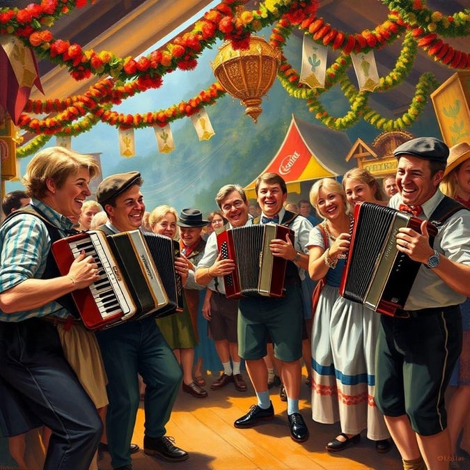 Get in the festive spirit with this vibrant Oktoberfest wallpaper, capturing the joy and excitement of the traditional German celebration.