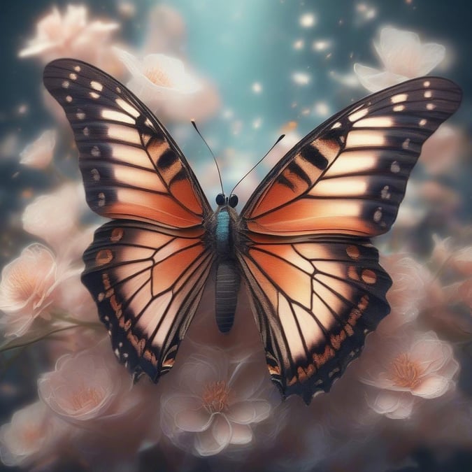 Embrace the beauty of nature with this vibrant butterfly wallpaper, perfect for inspiration and tranquility.